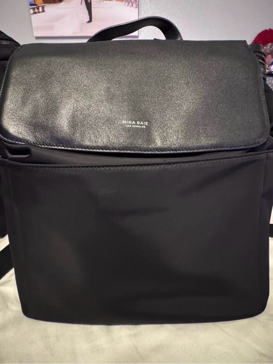 Mina Baie Handbags - Mina Baie Black Women's Backpack - Sleek Everyday Carry